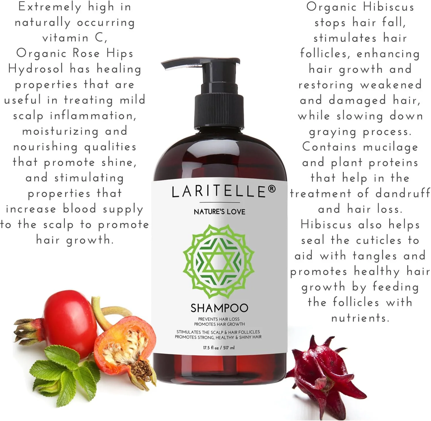 شامپو ارگانیک لاریتل 500 میل. کراتین، رزماری، گریپ فروت. تقویت کننده رشد مو، جلوگیری از ریزش مو. بدون گلوتن شامپو ارگانیک لاریتل 500 میل. کراتین، رزماری، گریپ فروت. تقویت کننده رشد مو، جلوگیری از ریزش مو. بدون گلوتن