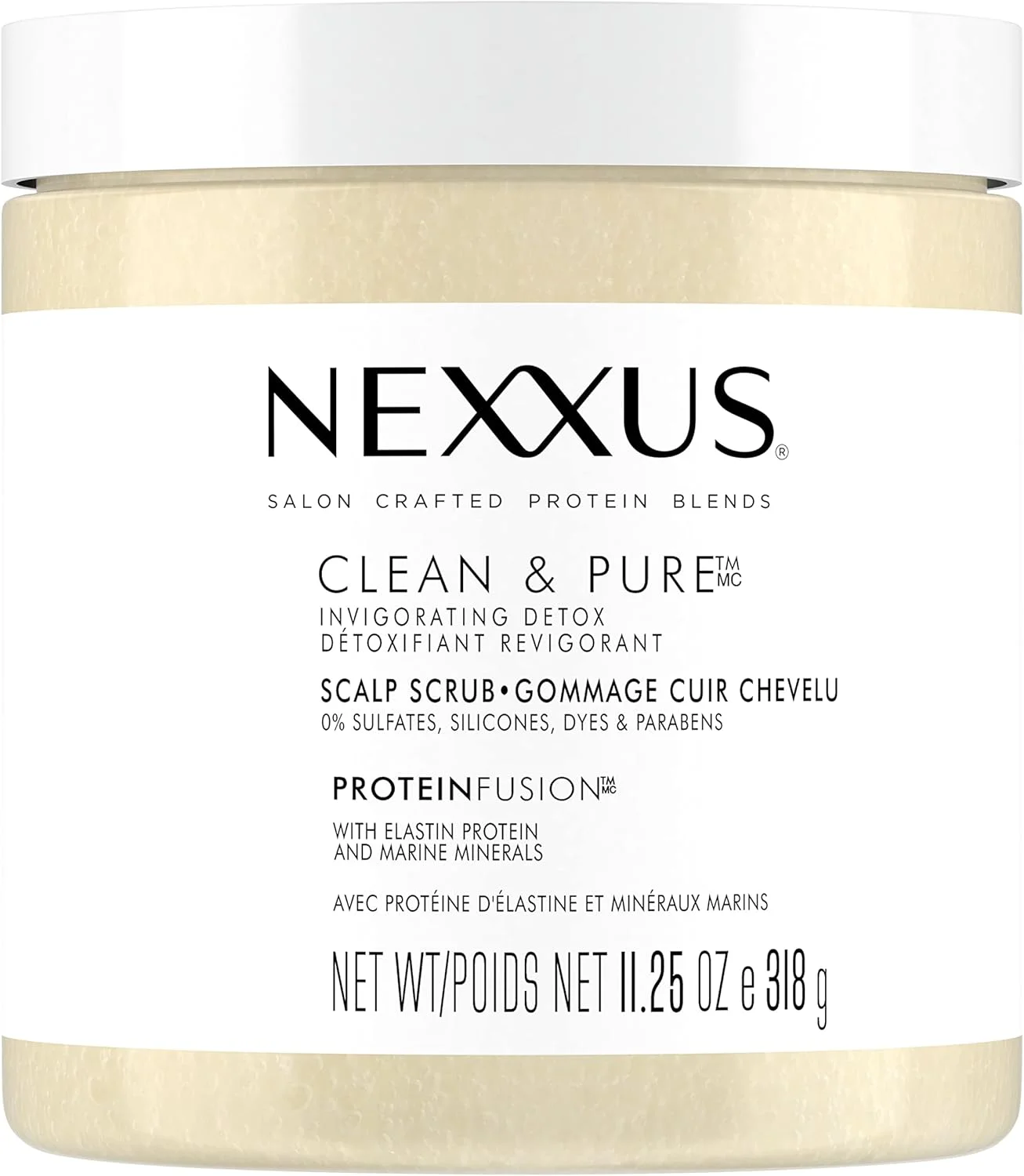 اسکراب موی سر بدون سولفات نکسوس، درمان لایه برداری و تغذیه کننده مو، مراقبت سم زدایی از مو 333 میلی لیتر اسکراب موی سر بدون سولفات نکسوس، درمان لایه برداری و تغذیه کننده مو، مراقبت سم زدایی از مو 333 میلی لیتر