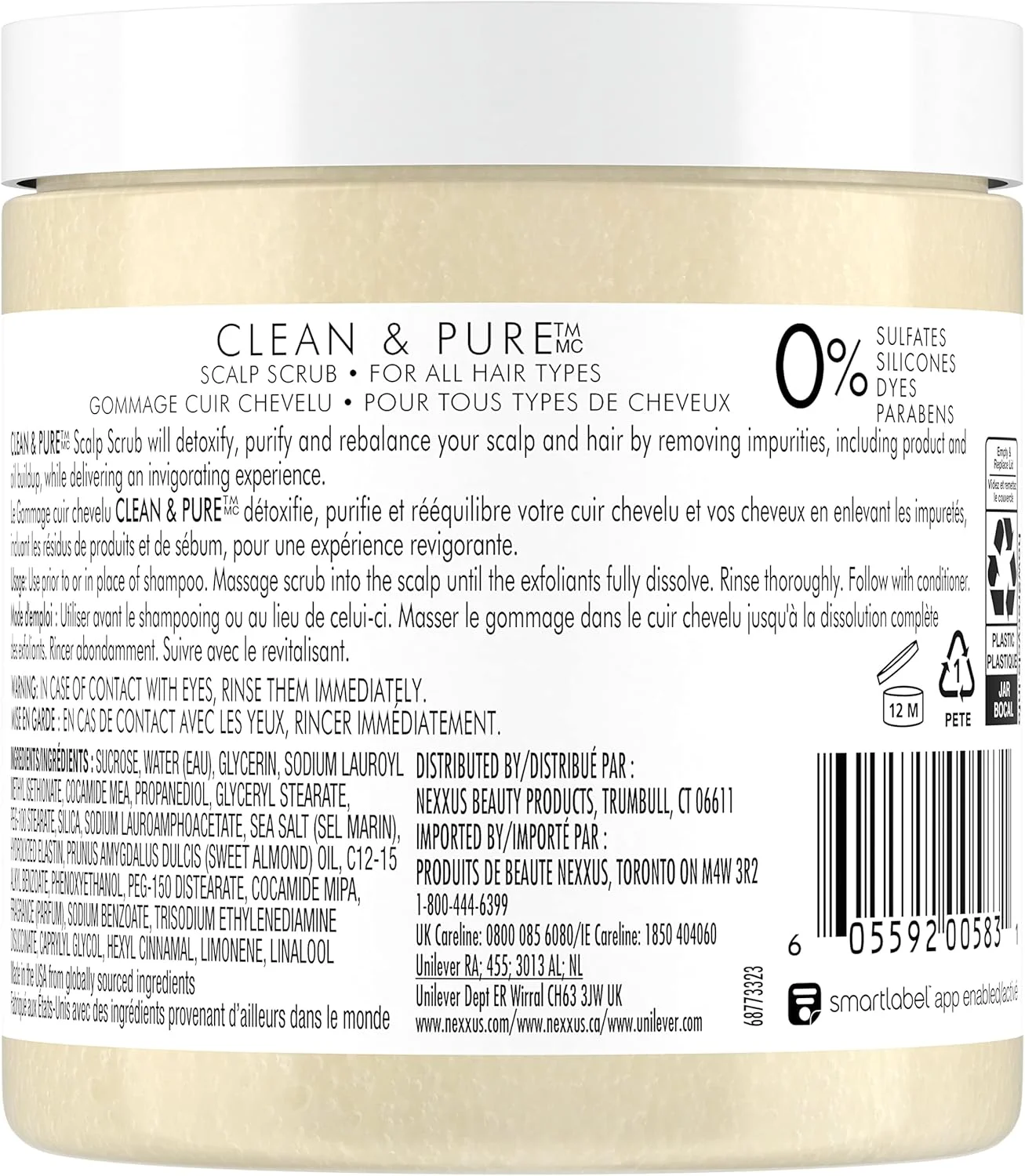 اسکراب موی سر بدون سولفات نکسوس، درمان لایه برداری و تغذیه کننده مو، مراقبت سم زدایی از مو 333 میلی لیتر اسکراب موی سر بدون سولفات نکسوس، درمان لایه برداری و تغذیه کننده مو، مراقبت سم زدایی از مو 333 میلی لیتر