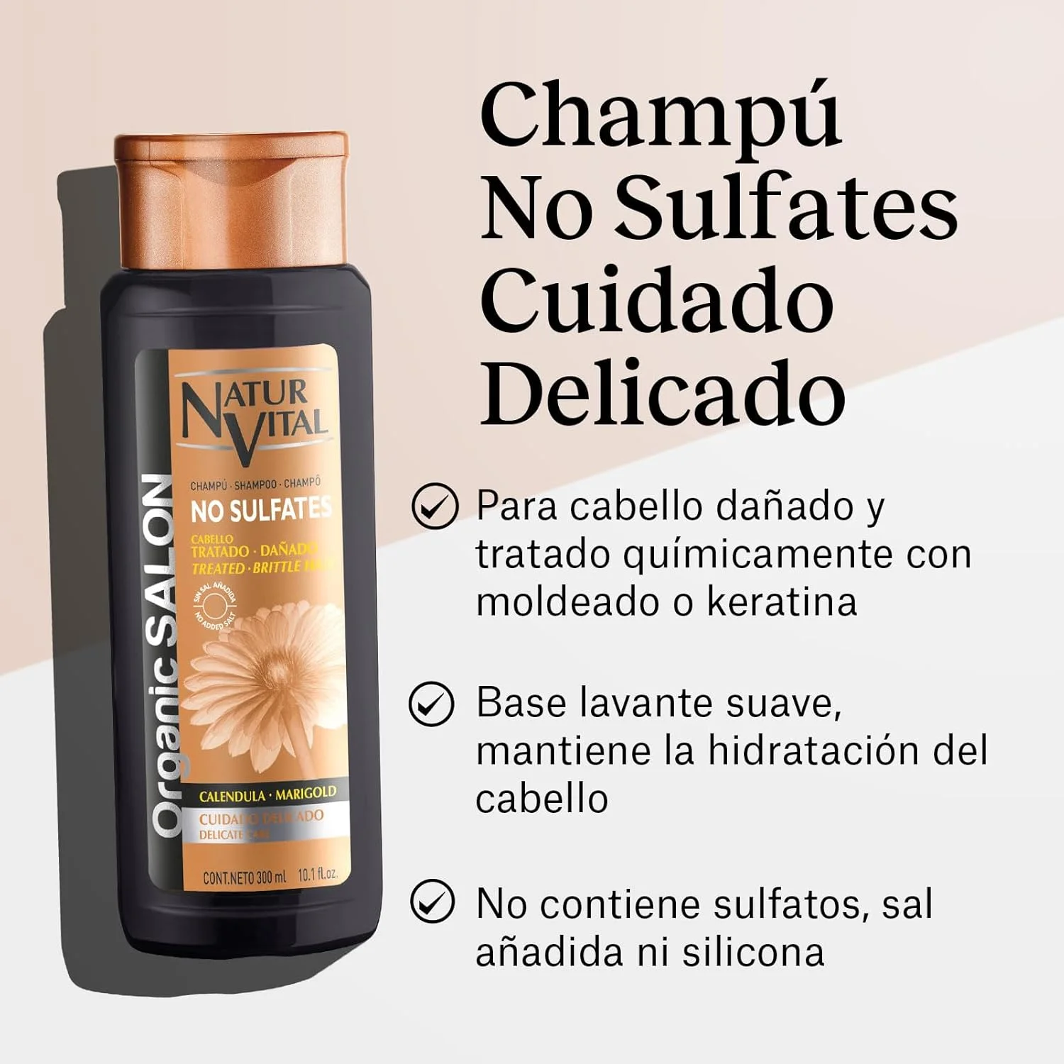 شامپو سالنی ارگانیک ناتور وایتال با عصاره گل همیشه بهار 300 میلی لیتر شامپو سالنی ارگانیک ناتور وایتال با عصاره گل همیشه بهار 300 میلی لیتر