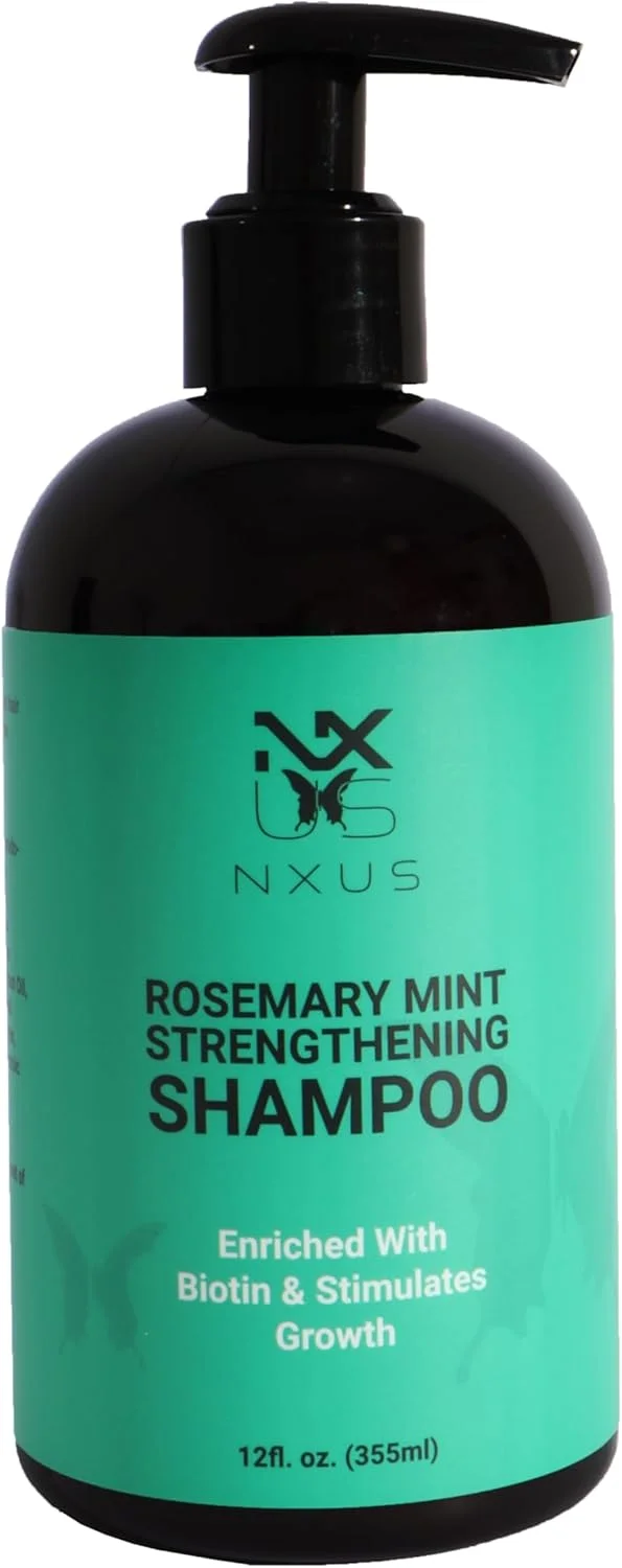 شامپو رزماری 355 میلی لیتری NXUS برای رشد مو - شامپو تقویت کننده نعناع غنی شده با بیوتین - پاک کننده و کمک به تقویت موهای ضعیف و شکننده - تقویت تغذیه و آبرسانی مو - 355 میلی لیتر شامپو رزماری 355 میلی لیتری NXUS برای رشد مو - شامپو تقویت کننده نعناع غنی شده با بیوتین - پاک کننده و کمک به تقویت موهای ضعیف و شکننده - تقویت تغذیه و آبرسانی مو - 355 میلی لیتر