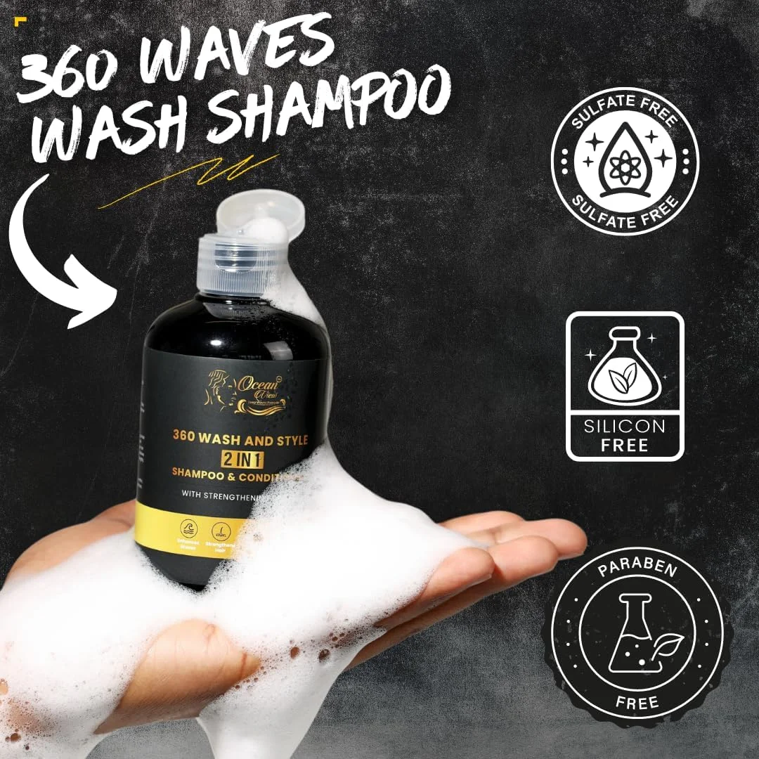 پماد حالت دهنده مو برای ایجاد حالت موجی عمیق Ocean View - شامپو شستشوی مو برای ایجاد حالت موجی 360 درجه، 200 میلی لیتر پماد حالت دهنده مو برای ایجاد حالت موجی عمیق Ocean View - شامپو شستشوی مو برای ایجاد حالت موجی 360 درجه، 200 میلی لیتر