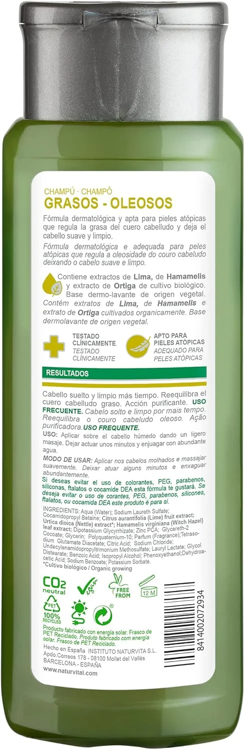 شامپو موی چرب و حساس ناتور ویتال - 300 میلی لیتر شامپو موی چرب و حساس ناتور ویتال - 300 میلی لیتر