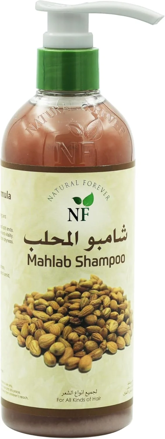 شامپو محلب Natural Forever | مواد طبیعی | بلند کننده و ضخیم کننده مو | جلوگیری از موخوره | مرطوب کننده | 500 میلی لیتر شامپو محلب Natural Forever | مواد طبیعی | بلند کننده و ضخیم کننده مو | جلوگیری از موخوره | مرطوب کننده | 500 میلی لیتر
