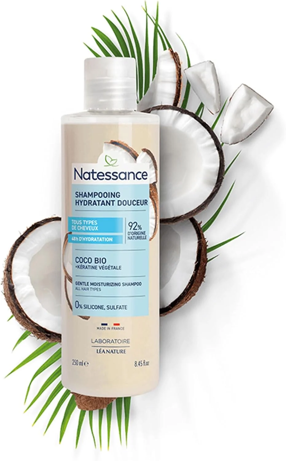 شامپو درخشان کننده بسیار ملایم نارگیل ناتسنس، 250 میلی لیتر شامپو درخشان کننده بسیار ملایم نارگیل ناتسنس، 250 میلی لیتر