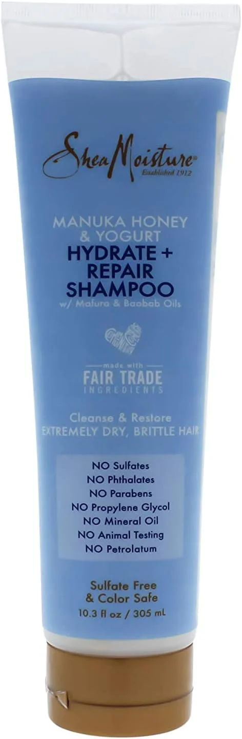 شامپو ترمیم کننده و آبرسان مو Shea Moisture حاوی عسل مانوکا و ماست مناسب برای آقایان و بانوان - 306 میلی لیتر شامپو ترمیم کننده و آبرسان مو Shea Moisture حاوی عسل مانوکا و ماست مناسب برای آقایان و بانوان - 306 میلی لیتر