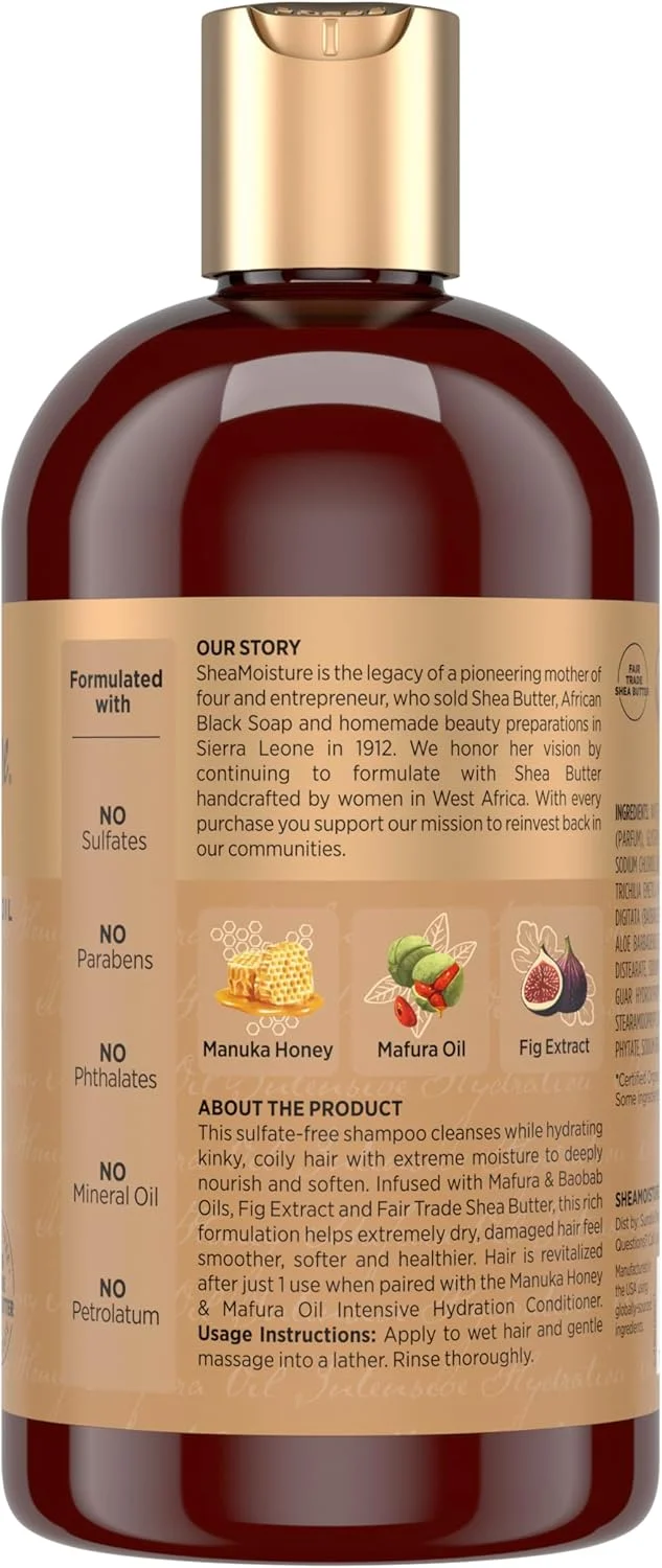 شامپو آبرسان قوی شی مویسچر حاوی عسل مانوکا و روغن مافورا مناسب برای آقایان و بانوان، 384 میلی لیتر، سفید شامپو آبرسان قوی شی مویسچر حاوی عسل مانوکا و روغن مافورا مناسب برای آقایان و بانوان، 384 میلی لیتر، سفید