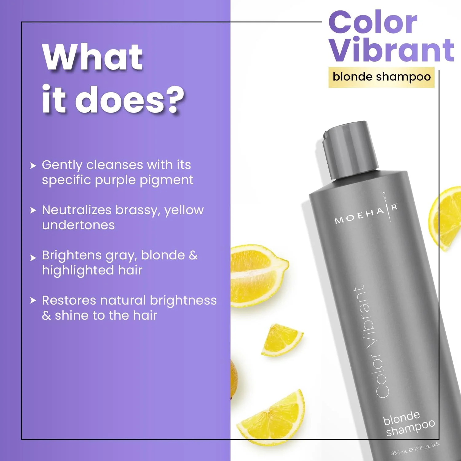 شامپو مو بلوند درخشان MoeHair