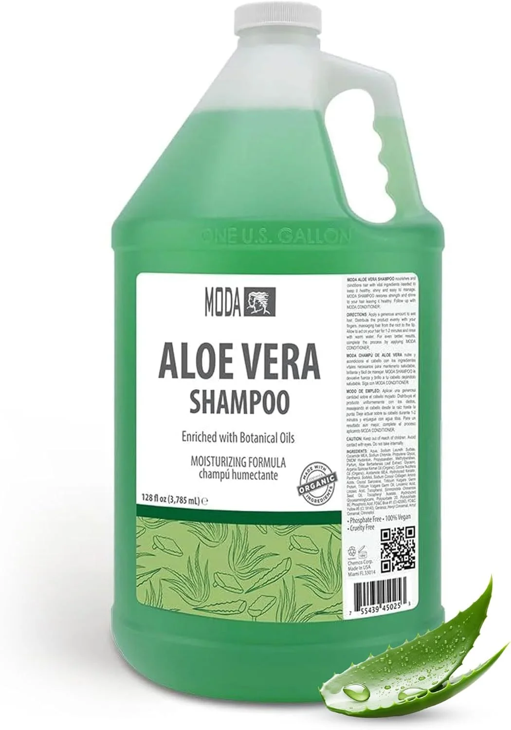 شامپو مودا با عصاره آلوئه ورا، حجم 1 گالن شامپو مودا با عصاره آلوئه ورا، حجم 1 گالن