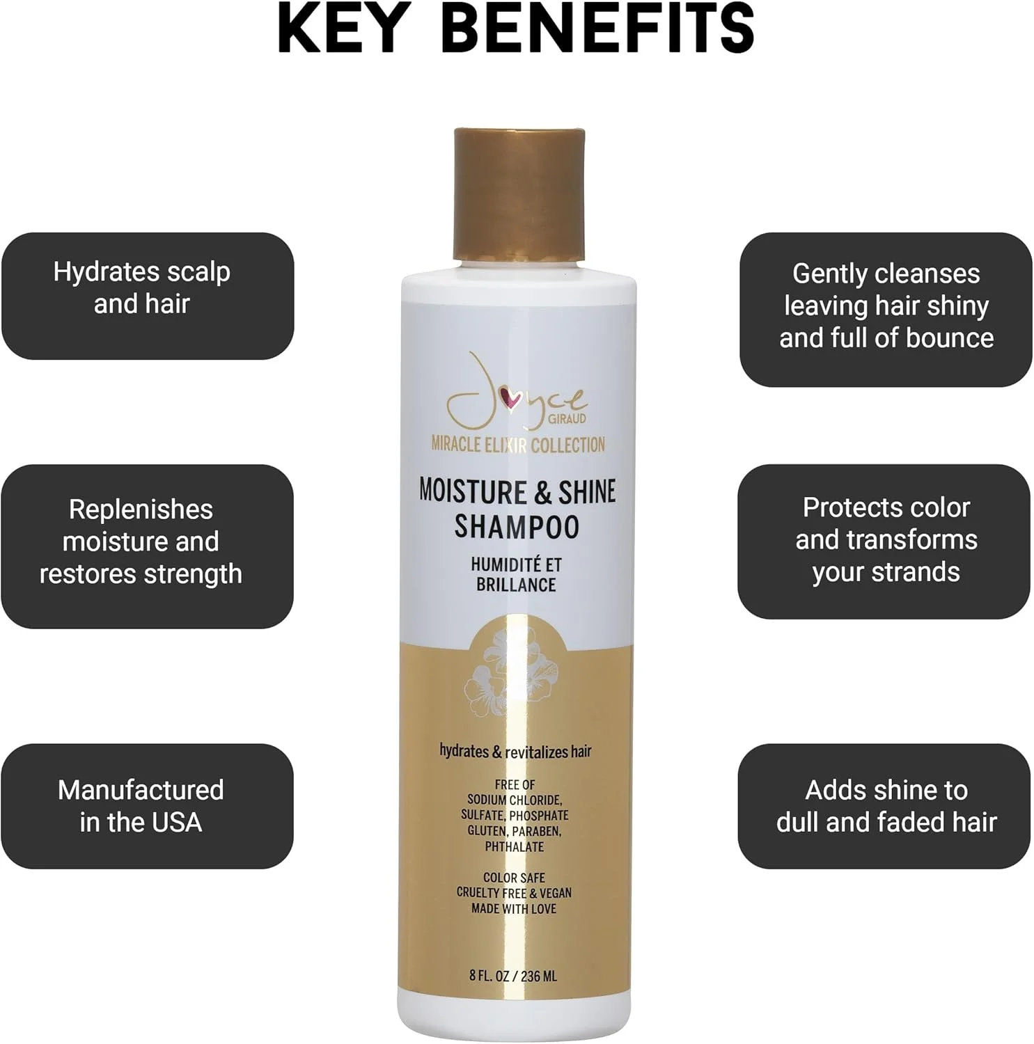 شامپو رطوبت رسان و براق کننده مو جویس از مجموعه اکسیر معجزه آسا شامپو رطوبت رسان و براق کننده مو جویس از مجموعه اکسیر معجزه آسا