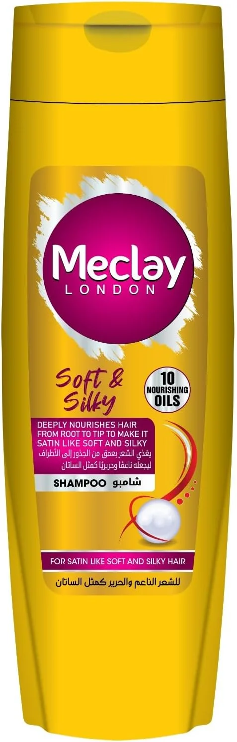 شامپو نرم و ابریشمی بدون سولفات مکلی لندن 185 میلی لیتر