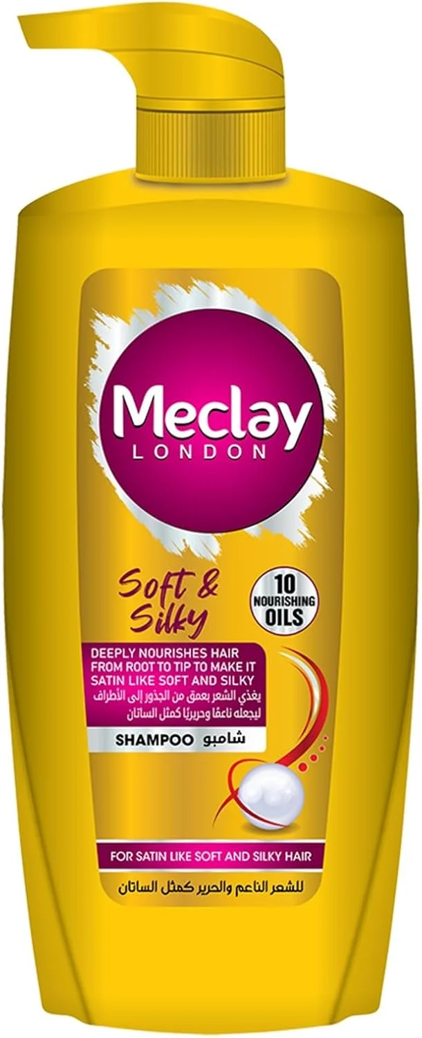 شامپو نرم و ابریشمی بدون سولفات مکلی لندن 660 میلی لیتر
