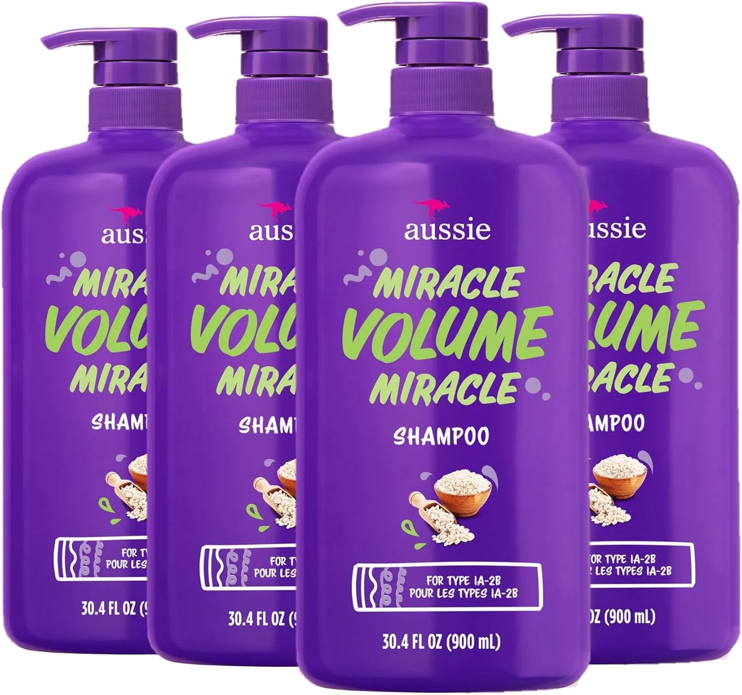 شامپو حجم دهنده موهای نازک Aussie Miracle بدون پارابن با عصاره آلو و بامبو، (بسته 4 عددی) شامپو حجم دهنده موهای نازک Aussie Miracle بدون پارابن با عصاره آلو و بامبو، (بسته 4 عددی)