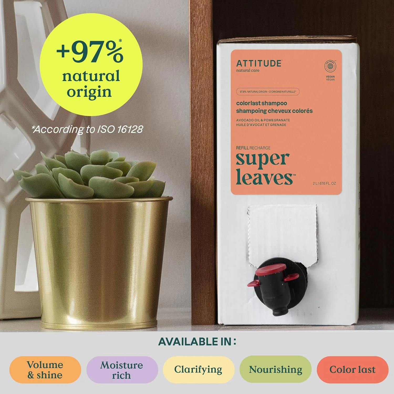 شامپو محافظ رنگ مو آتتیود، دارای تاییدیه EWG، تست شده توسط متخصصین پوست، بر پایه گیاهان و مواد معدنی، محصولات زیبایی وگان، روغن آووکادو و انار، حجم بزرگ، 2000 میلی لیتر شامپو محافظ رنگ مو آتتیود، دارای تاییدیه EWG، تست شده توسط متخصصین پوست، بر پایه گیاهان و مواد معدنی، محصولات زیبایی وگان، روغن آووکادو و انار، حجم بزرگ، 2000 میلی لیتر