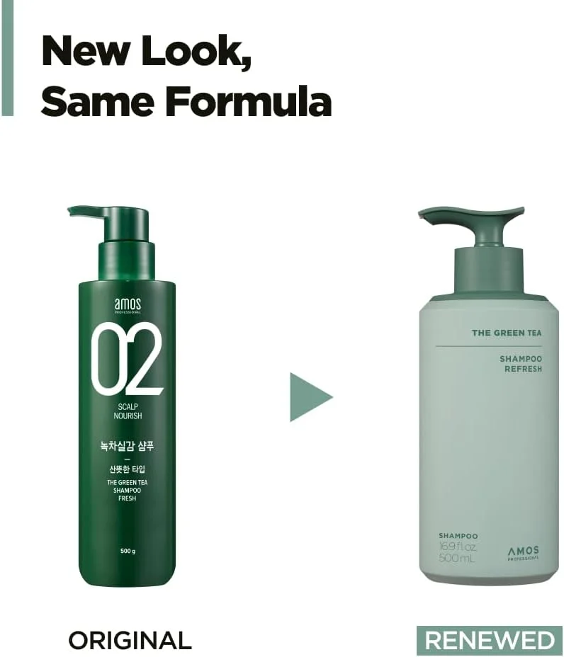 شامپو چای سبز آموس پروفشنال، طراوت بخش برای موهای نازک، شامپو کرهای برای پوست سر چرب | پاک کننده عمیق، تقویت کننده مو، مناسب برای انواع مو، 500 میلی لیتر شامپو چای سبز آموس پروفشنال، طراوت بخش برای موهای نازک، شامپو کرهای برای پوست سر چرب | پاک کننده عمیق، تقویت کننده مو، مناسب برای انواع مو، 500 میلی لیتر
