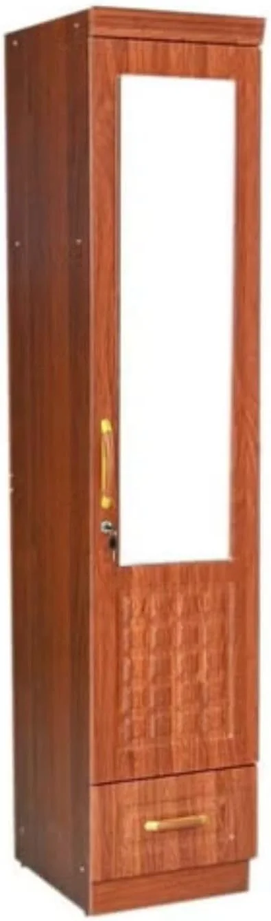 Furniture4Us کمد لباس چوبی تک درب، کابینت، کمد از چوب مهندسی شده با 1 کشو، اندازه شیک و مدرن عالی قهوه ای تیره (طول x عرض x ارتفاع) 50 x 50 x 190 سانتی متر مدل - F4US-F110 Furniture4Us کمد لباس چوبی تک درب، کابینت، کمد از چوب مهندسی شده با 1 کشو، اندازه شیک و مدرن عالی قهوه ای تیره (طول x عرض x ارتفاع) 50 x 50 x 190 سانتی متر مدل - F4US-F110