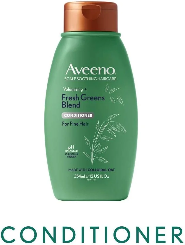 نرم کننده موهای نازک Aveeno Scalp Soothing Haircare Volumising Fresh Greens با حجم 354 میلی لیتر نرم کننده موهای نازک Aveeno Scalp Soothing Haircare Volumising Fresh Greens با حجم 354 میلی لیتر