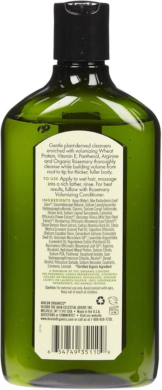 شامپو حجم دهنده آوالون ارگانیکس، رزماری، 325 میلی لیتر شامپو حجم دهنده آوالون ارگانیکس، رزماری، 325 میلی لیتر