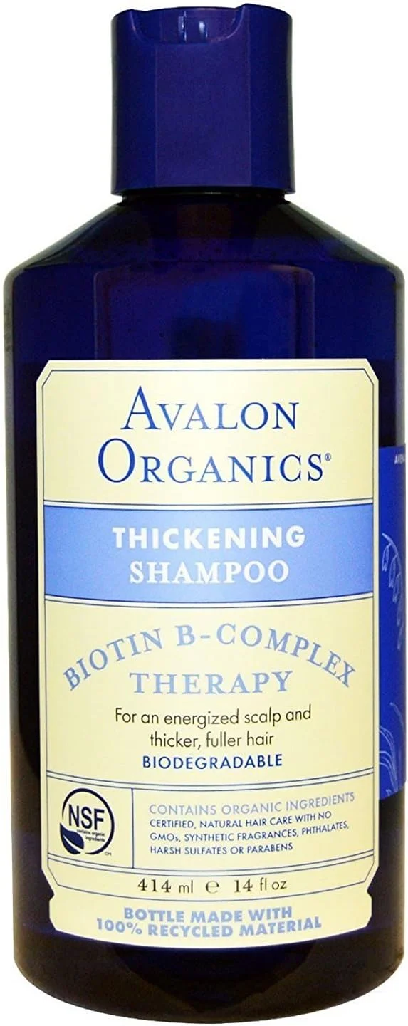 محصولات ارگانیک آوالون - شامپو ضخیم کننده بیوتین B-کمپلکس، 414 میلی لیتر (چند بسته)