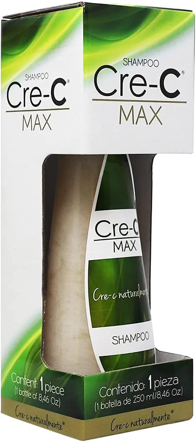 شامپو Cre-C Max، شامپو پاک کننده، شامپو تقویت کننده، کمک به جلوگیری از ریزش مو برای آقایان و بانوان، حجم و درخشش به موهای شما، 250 میلی لیتر، بطری شامپو Cre-C Max، شامپو پاک کننده، شامپو تقویت کننده، کمک به جلوگیری از ریزش مو برای آقایان و بانوان، حجم و درخشش به موهای شما، 250 میلی لیتر، بطری