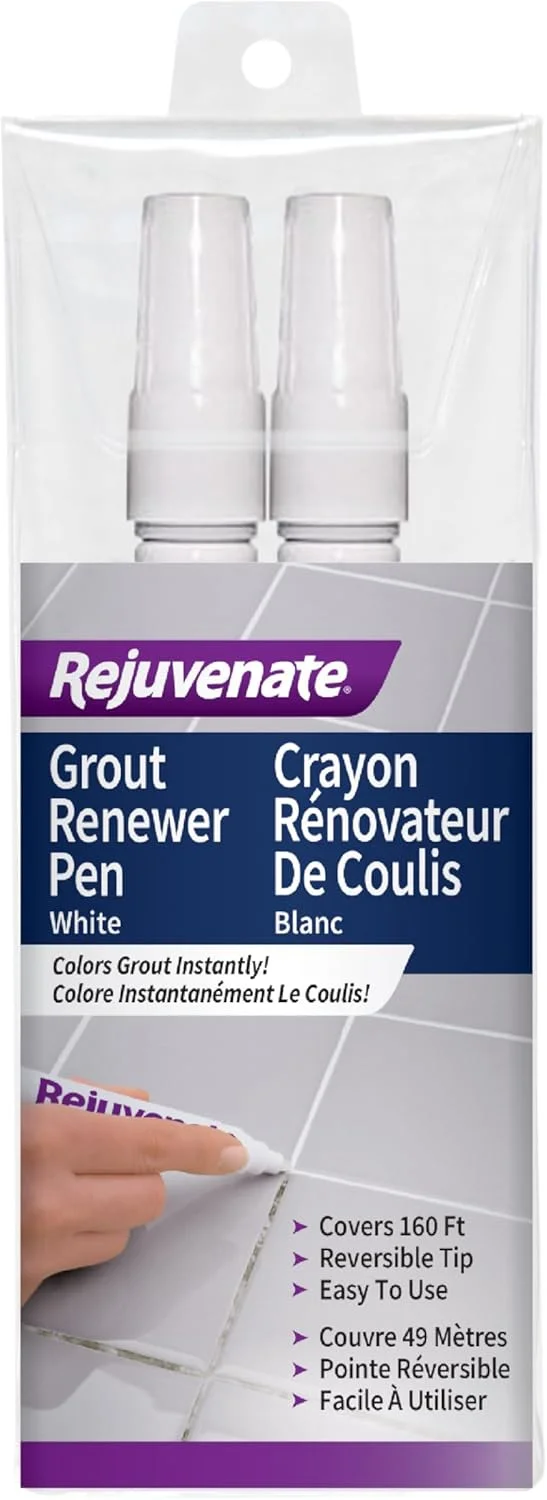 قلم های ترمیم کننده دوغاب سفید ریجوانات - دوغاب های کثیف و لکه دار را در عرض چند دقیقه ترمیم و نوسازی کنید - بسته 2 عددی