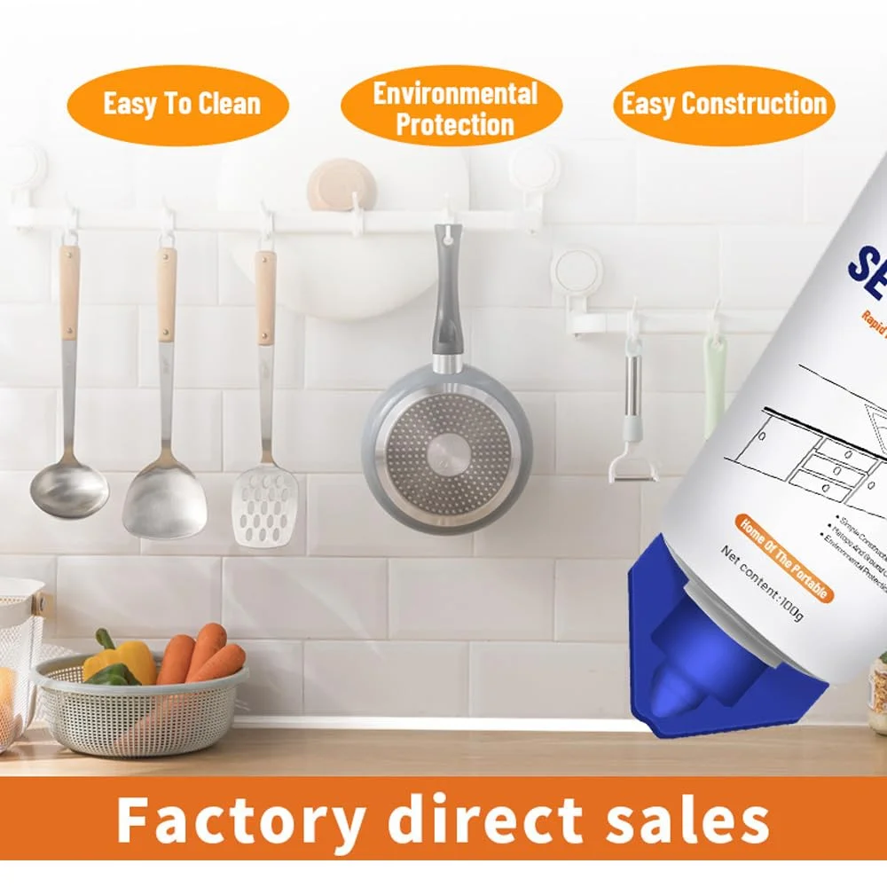 درزگیر سفید دفسدار، تیوب پرکننده 100 گرمی، قلم رنگ سریع خشک شونده درزگیر، کیت تعمیر برای حمام، دوش، آشپزخانه، اتصالات کاشی کف (2 عدد)