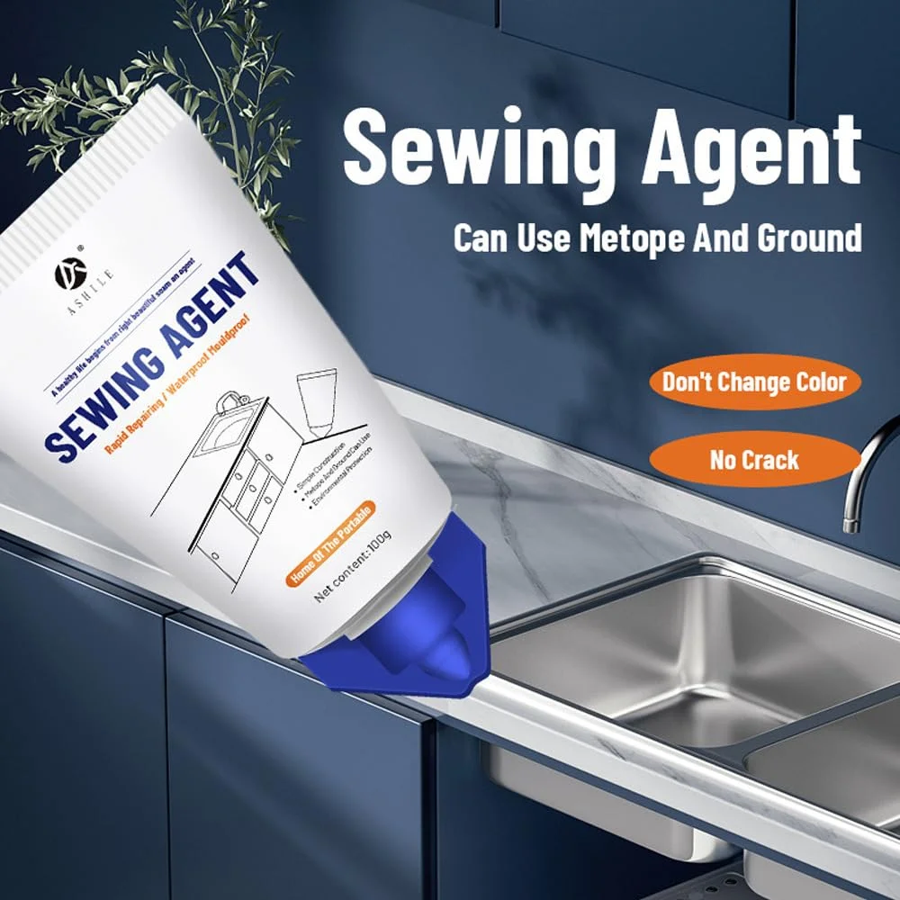 درزگیر سفید دفسدار، تیوب پرکننده 100 گرمی، قلم رنگ سریع خشک شونده درزگیر، کیت تعمیر برای حمام، دوش، آشپزخانه، اتصالات کاشی کف (2 عدد)