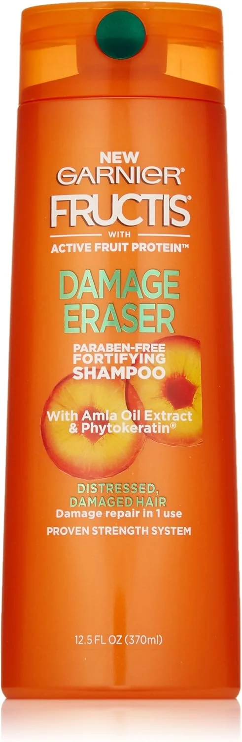 شامپو ترمیم کننده موهای آسیب دیده Garnier Fructis، مناسب موهای تحت فشار و آسیب دیده، 370 میلی لیتر
