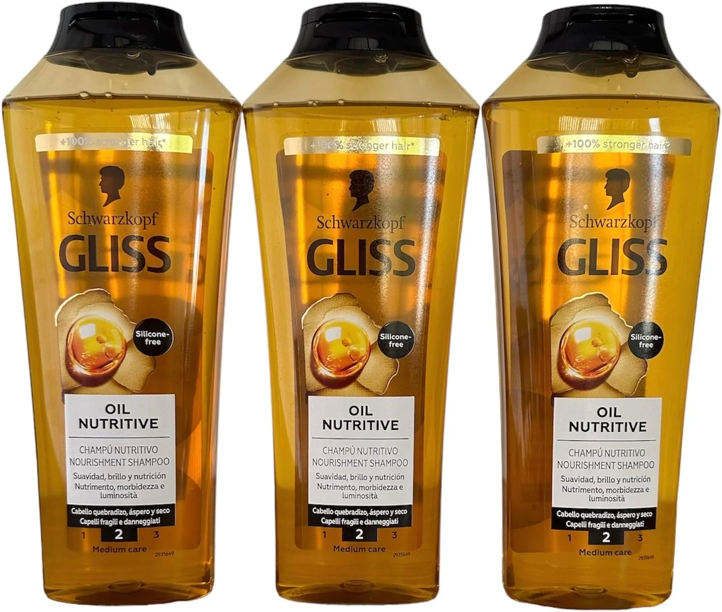 شامپو ترمیم کننده مو گلیس، تغذیه کننده روغن برای موهای بلند مستعد موخوره، 400 میلی لیتر (بسته 3 عددی) شامپو ترمیم کننده مو گلیس، تغذیه کننده روغن برای موهای بلند مستعد موخوره، 400 میلی لیتر (بسته 3 عددی)