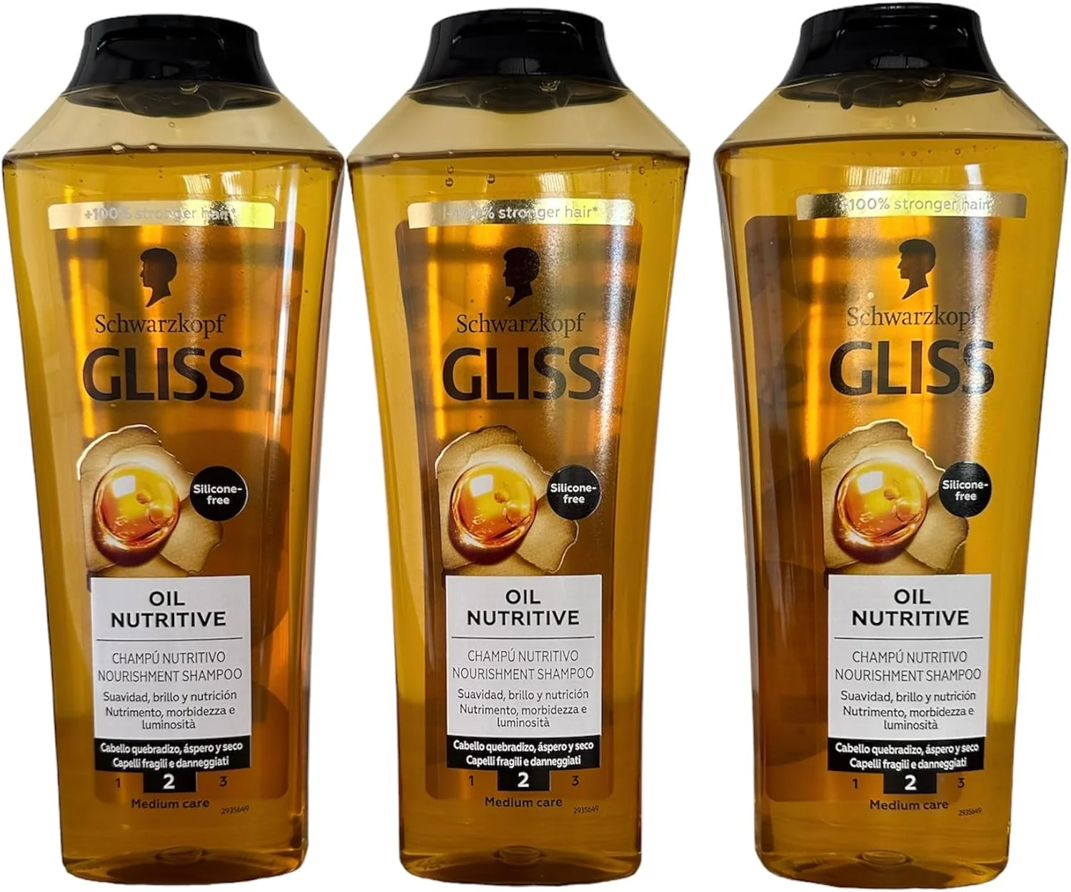 شامپو ترمیم کننده مو گلیس، تغذیه کننده روغن برای موهای بلند مستعد موخوره، 400 میلی لیتر (بسته 3 عددی) شامپو ترمیم کننده مو گلیس، تغذیه کننده روغن برای موهای بلند مستعد موخوره، 400 میلی لیتر (بسته 3 عددی)