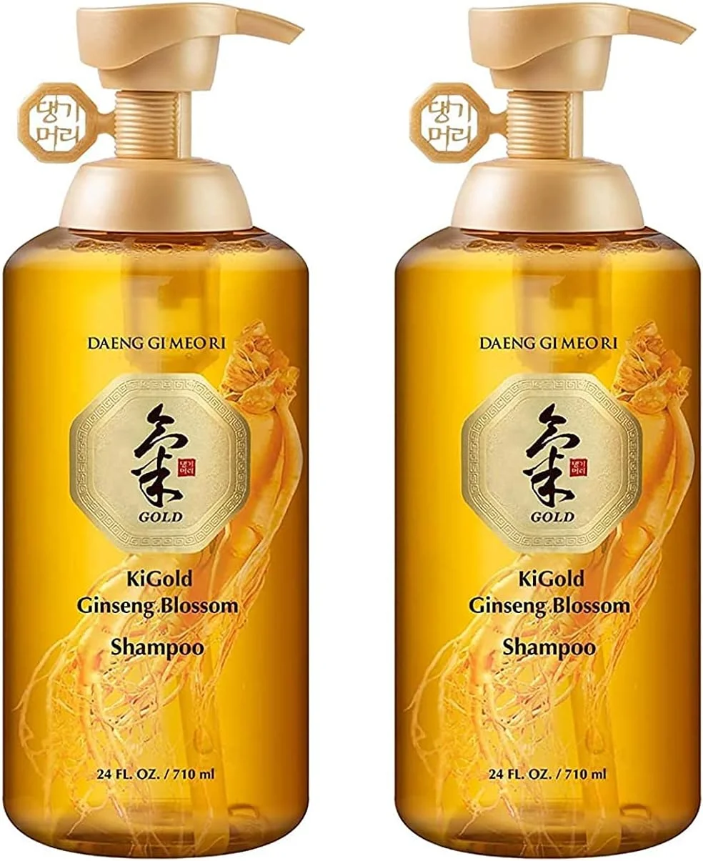 مجموعه شامپو داِنگ گی میو ری - شامپو کی گلد شکوفه جینسینگ 2 عددی، حاوی جینسینگ واقعی، شامپو گیاهی، رشد مو، جلوگیری از ریزش مو، 710 میلی لیتر