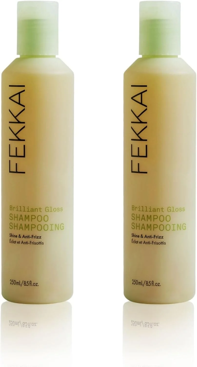 شامپو براق کننده مو فککای - 250 میلی لیتر، بسته 2 عددی - موها را با 4 برابر درخشش متحول می کند - فاقد سولفات، پارابن، فتالات - وگان، بدون تست حیوانی