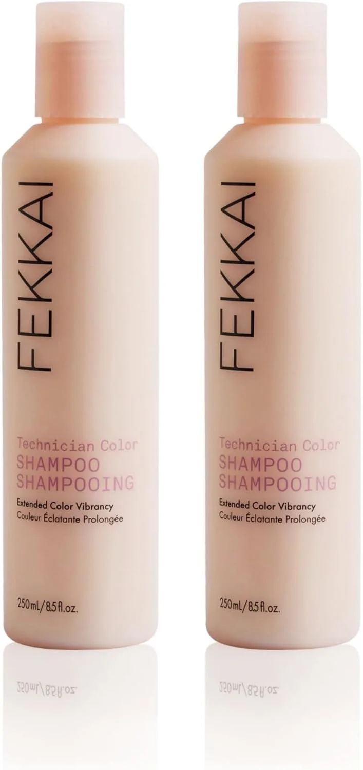 شامپو رنگ مو فککای تکنسین - 250 میلی لیتر، بسته 2 عددی - افزایش شادابی موهای رنگ شده - فاقد سولفات، پارابن، فتالات - وگان، بدون تست حیوانی