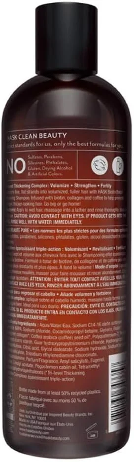 شامپو ضخیم کننده مو هاسک حاوی بیوتین، حجم 355 میلی لیتر شامپو ضخیم کننده مو هاسک حاوی بیوتین، حجم 355 میلی لیتر