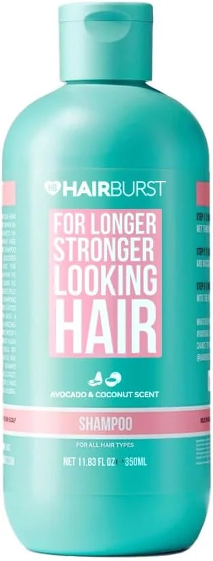 شامپو رشد مو HAIR BURST - کاهش ریزش مو - تقویت رشد موهای موجود - بدون SLS و پارابن - رایحه نارگیل و آووکادو - بطری های بزرگتر جدید 350 میلی لیتر