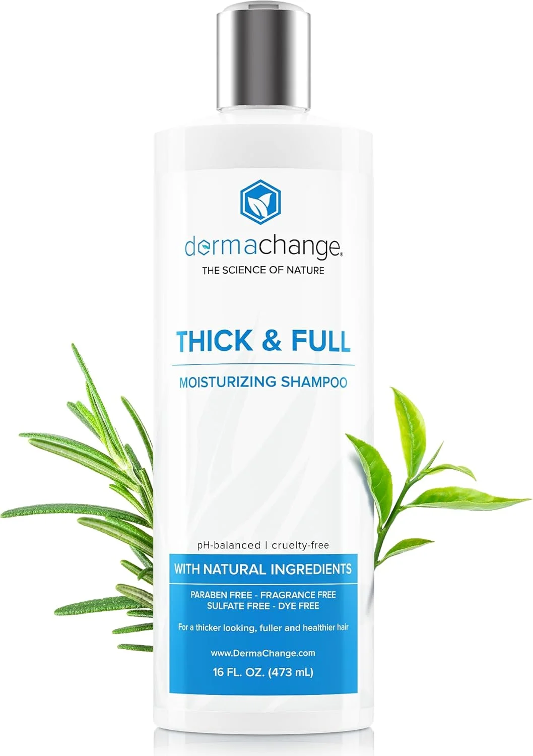 شامپو رشد مو برای موهای نازک و ریزش مو - شامپو بدون سولفات برای مردان و زنان - موهای ضخیم تر و براق تر - شامپو حجم دهنده و ضخیم کننده برای موهای رنگ شده با آلوئه ورا (473ml)