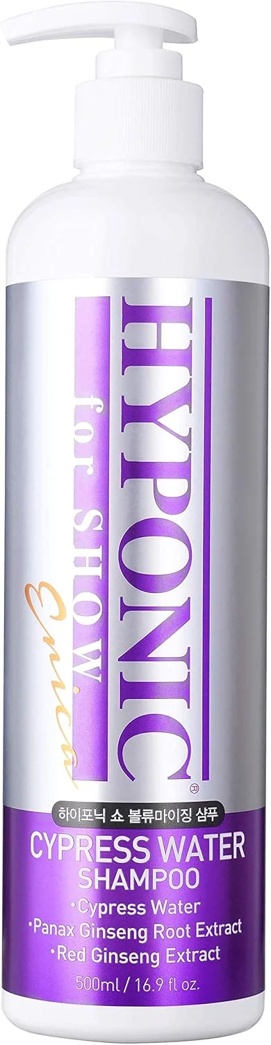 شامپو حجم دهنده آب سرو HYPONIC برای نمایش پریمیوم - خط نمایش حرفه ای برای عملکرد بالا، فرمول پیشرفته - پاکسازی بهینه + عملکرد برای نمایش عالی 500 میلی لیتر