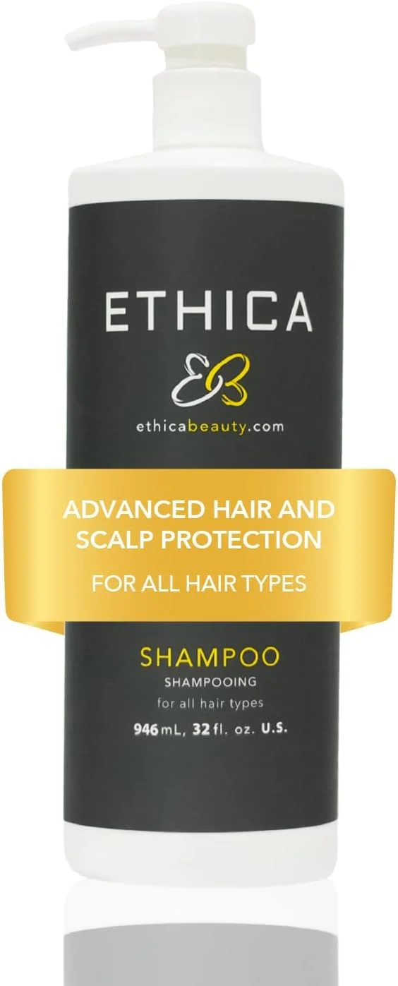 شامپو حرفه ای زیبایی اتیکا. پاک کننده، حجم دهنده و آبرسان. تقویت کننده موهای سالم و قوی، سلامت پوست سر و رشد مو، 946 میلی لیتر.