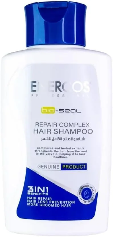 سرم و شامپو کمپلکس موی حرفه ای انرکوس حاوی کمپلکس ها و عصاره های گیاهی برای تقویت فولیکول های مو و کمک به رشد آن
