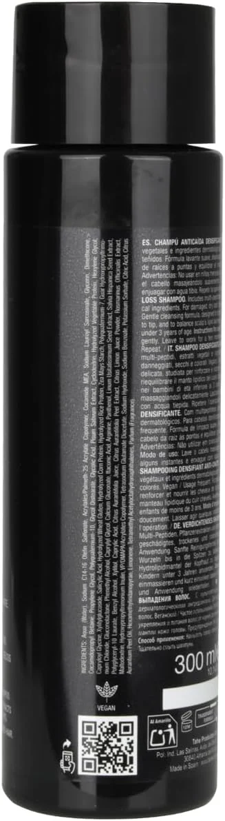 شامپو ترمیم کننده موهای آسیب دیده و ضد ریزش طه پپتید T98 حاوی مولتی پپتید مناسب موهای خشک و آسیب دیده، 300 میلی لیتر