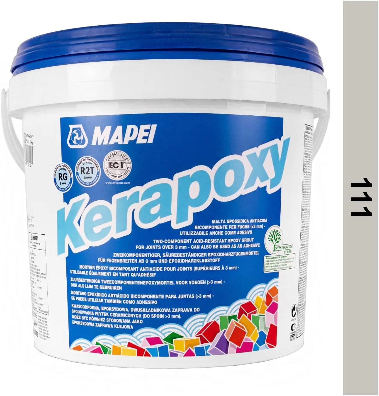 چسب و بندکشی رزین اپوکسی کاشی MAPEI Kerapoxy 2K یاسمنی 5 کیلوگرمی