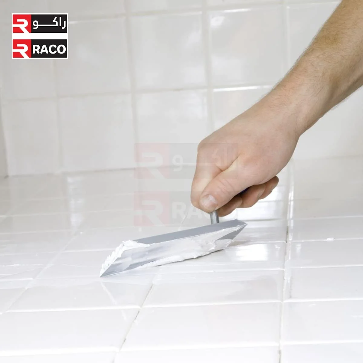 پودر بندکشی کاشی سیمانی RACO برای پر کردن درزهای کاشی (۵ کیلوگرم، بژ)