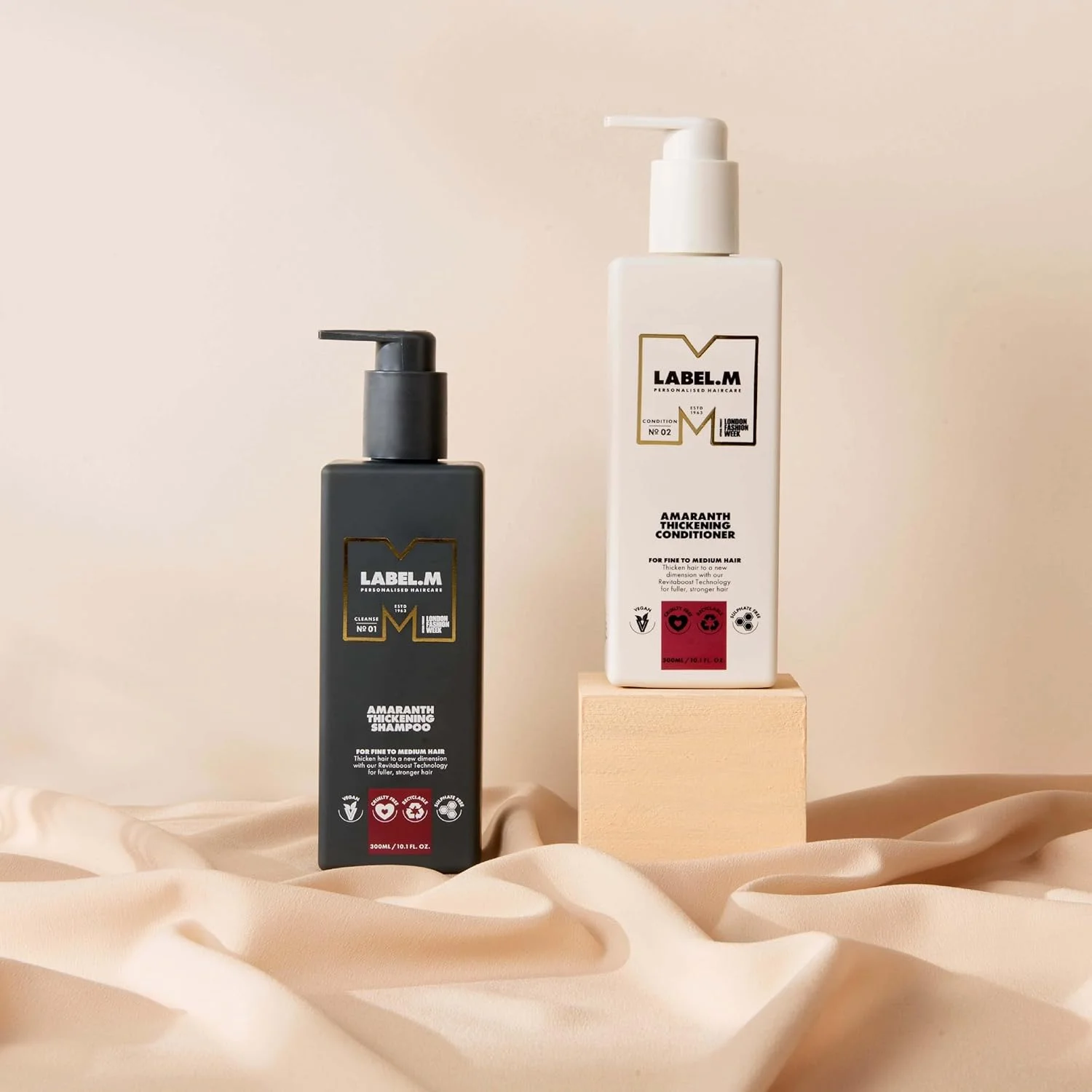 شامپو ضخیم کننده آمارانت Label.m - 300 میلی لیتر