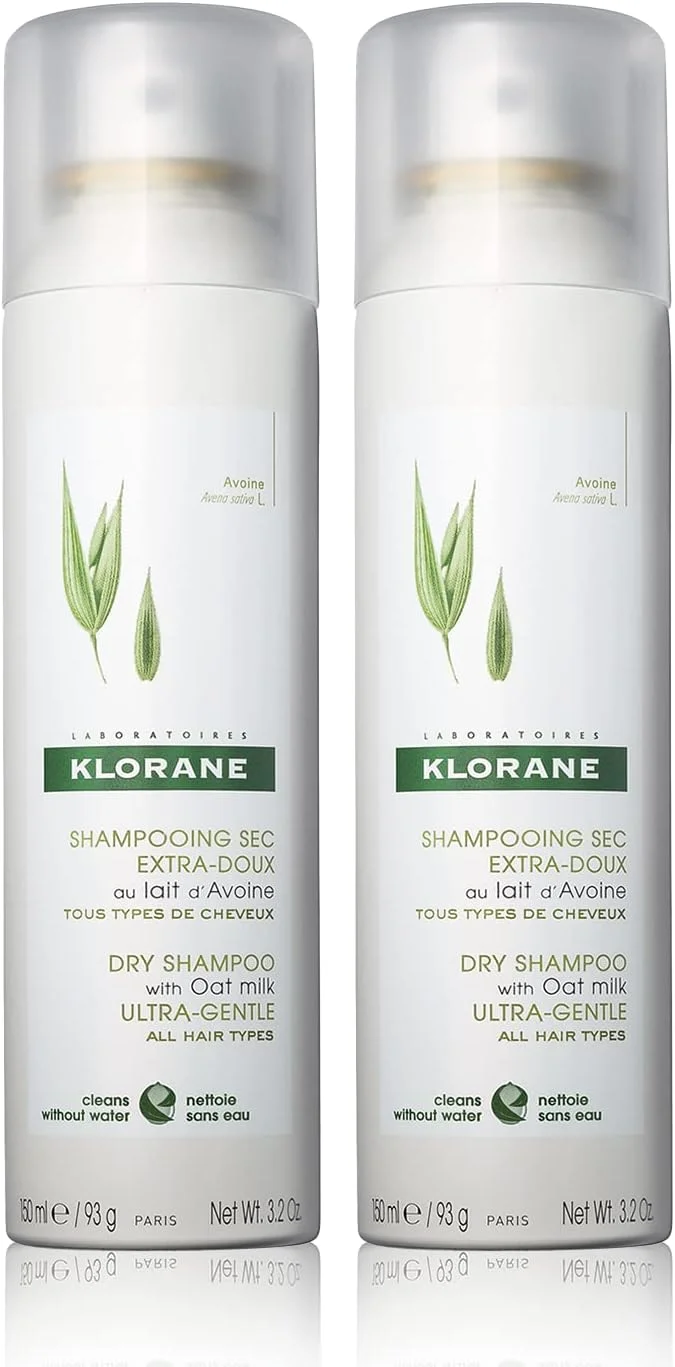 شامپو خشک کلوران با شیر جو دوسر، فوق العاده ملایم، مناسب انواع مو، بدون ایجاد سفیدک، فاقد پارابن و سولفات، بسته دوتایی، 96 گرم (بسته 2 عددی)