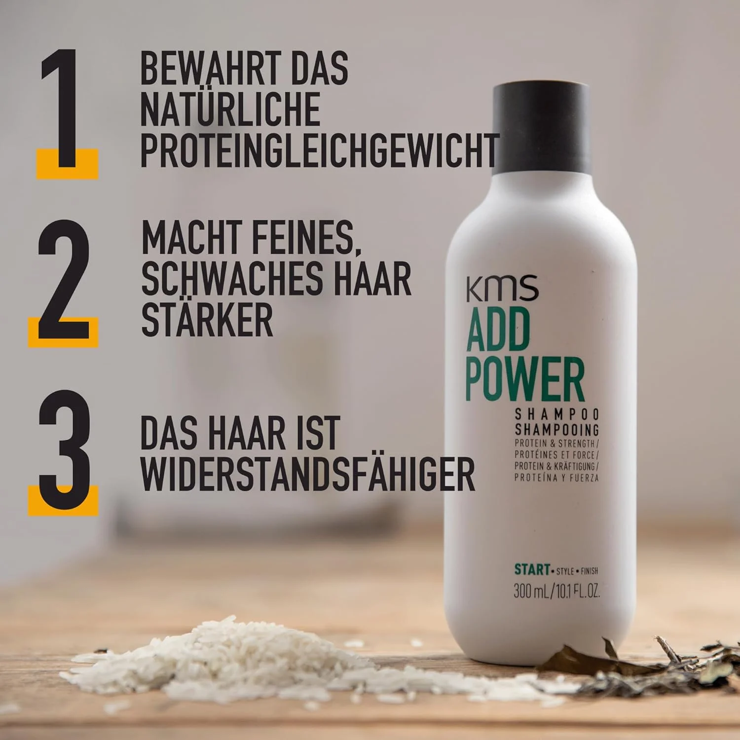 شامپو موهای نازک KMS ADDPOWER، ۷۵۰ میلی لیتر