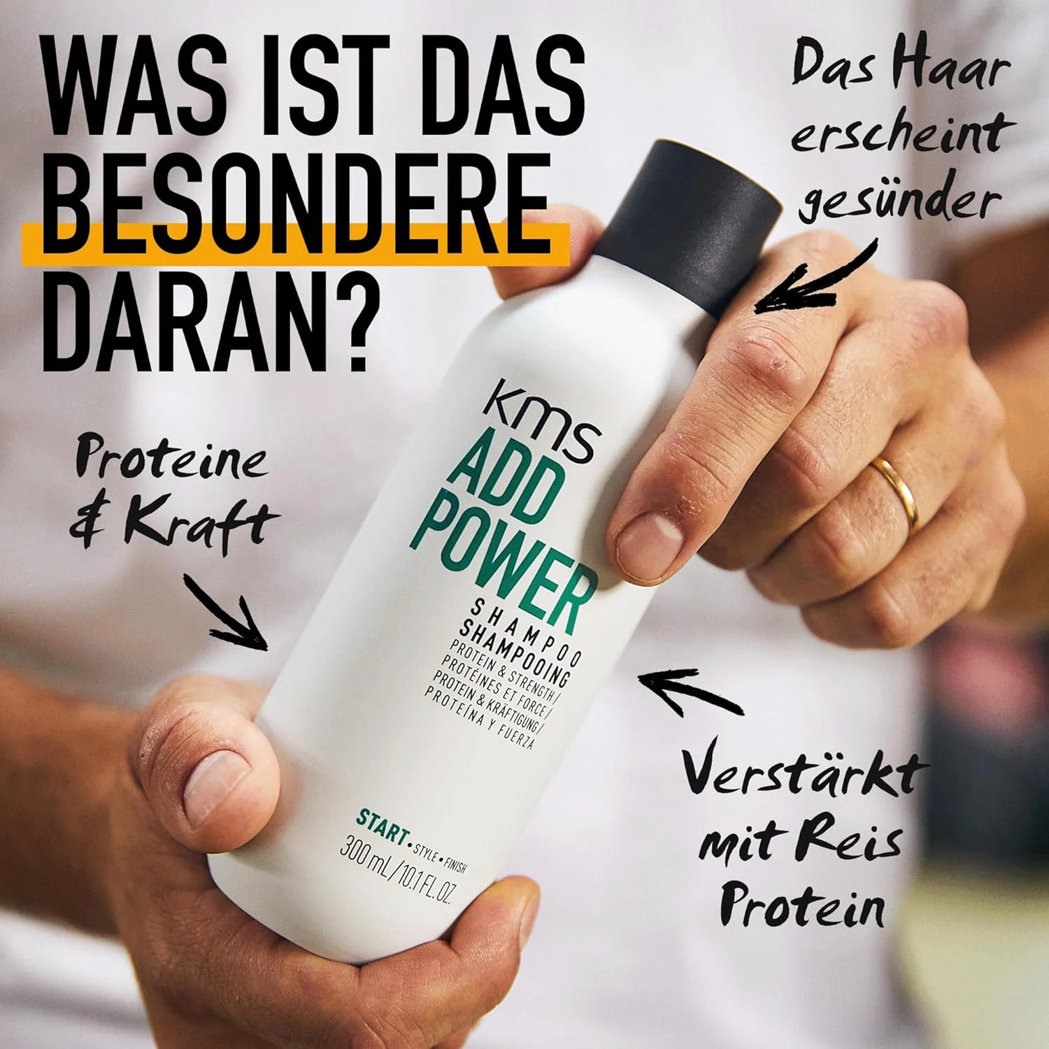 شامپو موهای نازک KMS ADDPOWER، ۷۵۰ میلی لیتر