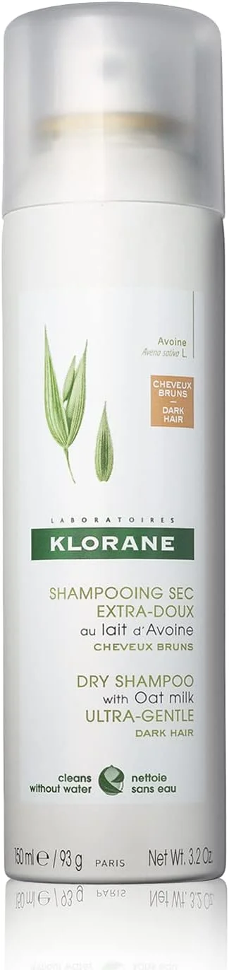 شامپو خشک کلوران با شیر جو دوسر، برای موهای تیره، رنگ طبیعی، مناسب انواع مو، فاقد پارابن و سولفات، 96 گرم