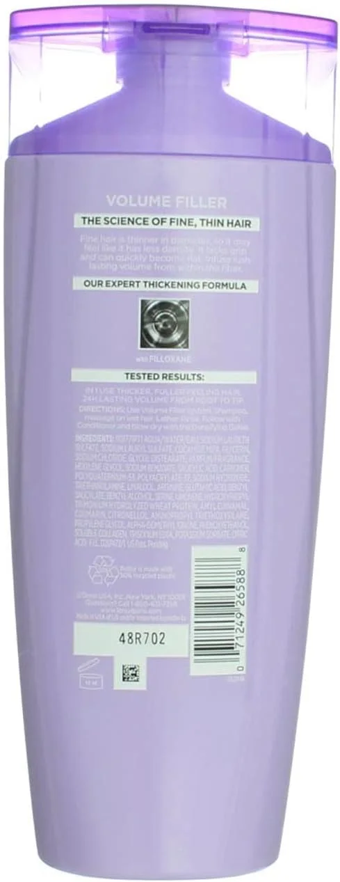 شامپو حجم دهنده و ضخیم کننده مو لورآل پاریس Elvive Volume Filler، 375 میلی لیتر (بسته 4 عددی) شامپو حجم دهنده و ضخیم کننده مو لورآل پاریس Elvive Volume Filler، 375 میلی لیتر (بسته 4 عددی)