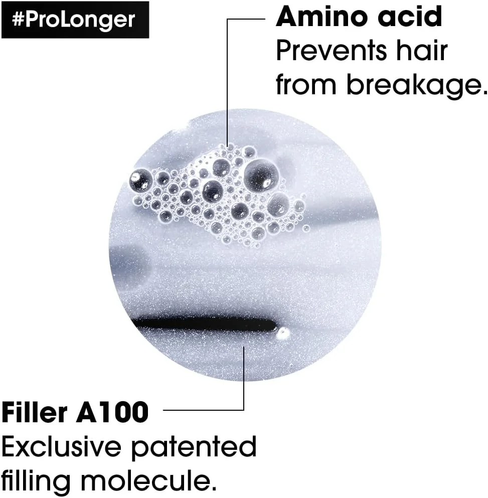 شامپو لورآل پروفشنال | پرو لونگر | کاهش شکستگی و ظاهر موخوره | حاوی فیلر A-100 و آمینو اسید | برای موهای بلند با انتهای نازک | سری اکسپرت | 300 میلی لیتر شامپو لورآل پروفشنال | پرو لونگر | کاهش شکستگی و ظاهر موخوره | حاوی فیلر A-100 و آمینو اسید | برای موهای بلند با انتهای نازک | سری اکسپرت | 300 میلی لیتر