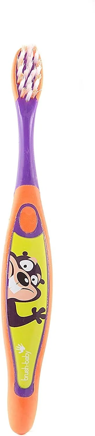 مسواک نخ دندان کودک براش-بیبی 3-6 سال نارنجی